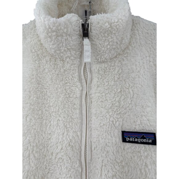 Patagonia Los Gatos Womens Cream Sherpa Fleece Full-Zip Jacket XS - Picture 5 of 10